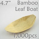 Bamboo Leaf Boat 4.7" -1000 pc.