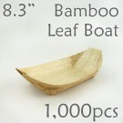 Bamboo Leaf Boat 8.3" -1000 pc. 