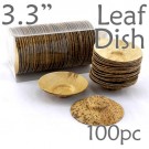 Thermo-Pressed Leaf Dish - Shallow -100 pc.