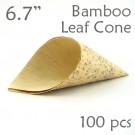 Bamboo Leaf Cone 6.7" -100 pc.