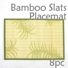 Bamboo Placemat - Fern Imprint - 8pc