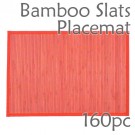 Bamboo Slats Placemat - Red - 160pc