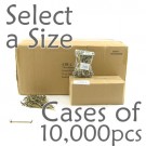 Bamboo Knot Picks - Black - Case of 10,000 pcs (Select a Size)