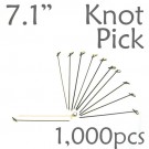 Bamboo Knot Picks 7.1 - Black - box of 1000 Pieces