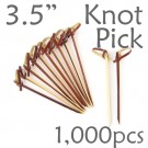 Bamboo Knot Picks 3.5 - Tea - box of 1000 Pieces