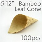 Bamboo Leaf Cone 5.12" -100 pc.