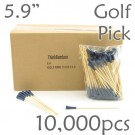 Golf Tee Picks 5.9 Long - Blue - Case of 10,000 pc