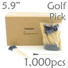 Golf Tee Picks 5.9 Long - Blue - Box of 1000 pc