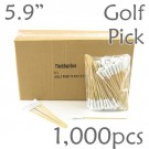 Golf Tee Picks 5.9 Long - White - Box of 1000 pc