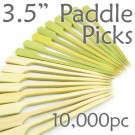 Bamboo Paddle Picks 3.5 - Green - case of 10,000 Pieces