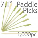 Bamboo Paddle Picks 7.1 - Green - box of 1000 Pieces