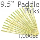 Bamboo Paddle Picks 9.5 - Green - box of 1000 Pieces